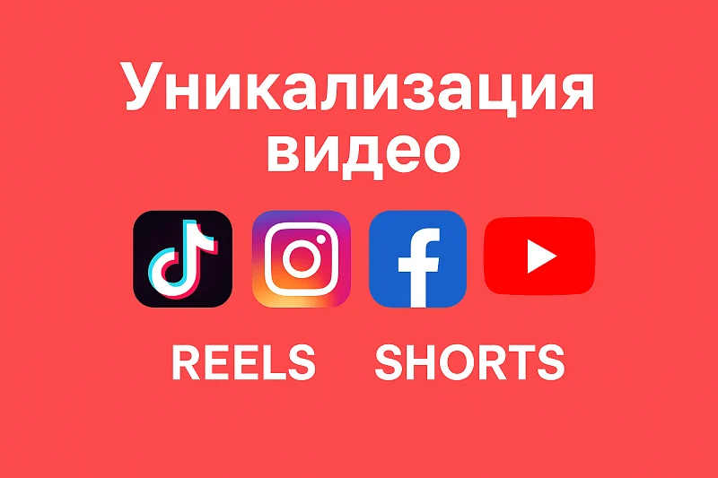 Подробный гайд как уникализировать видео для TikTok, YouTube Shorts, Reels Instagram