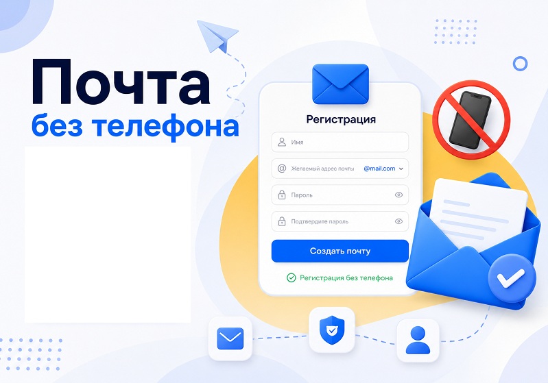Как создать почту без номера телефона в 2026 году: 5 проверенных способов
