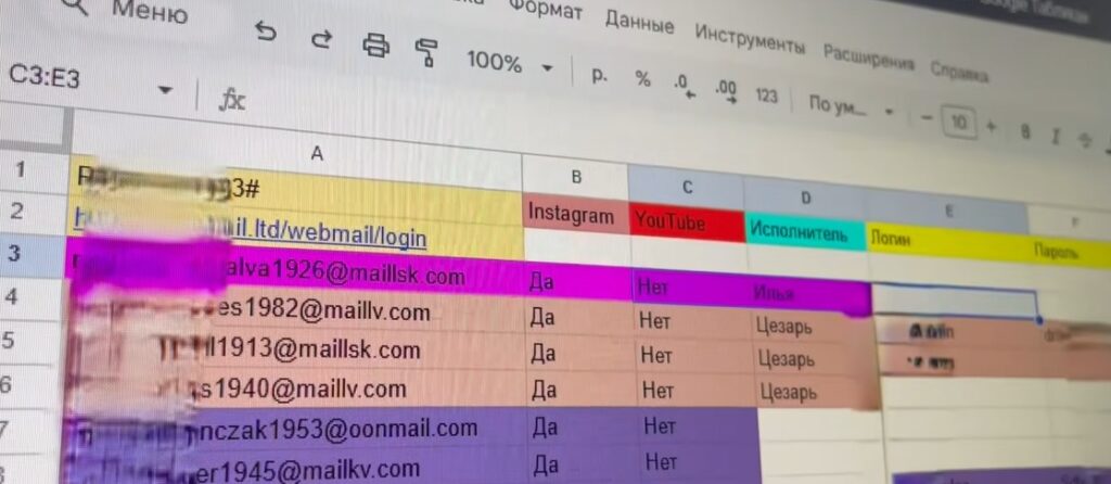 аккаунты