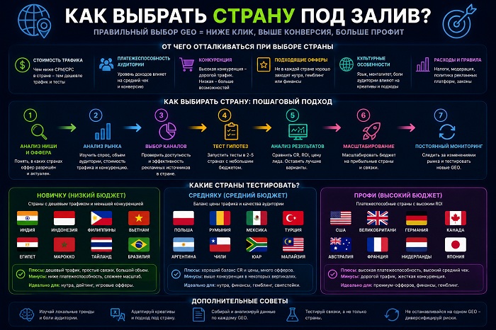 как выбрать страну